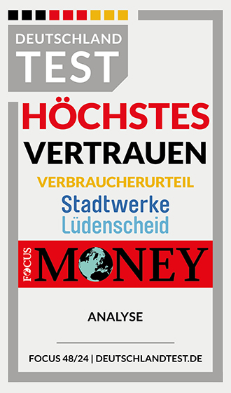 "Key Visual Focus Money und Deutschlandtest für Höchstes Kundenvertrauen"