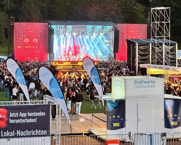 Ein Foto des Bautz-Festivals in Lüdenscheid.