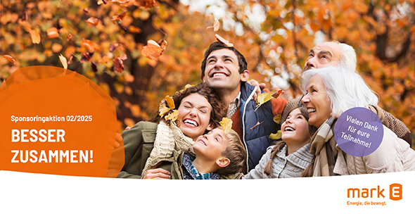 Ein Fotomotiv der aktuellen Sponsoringaktion von Mark-E.