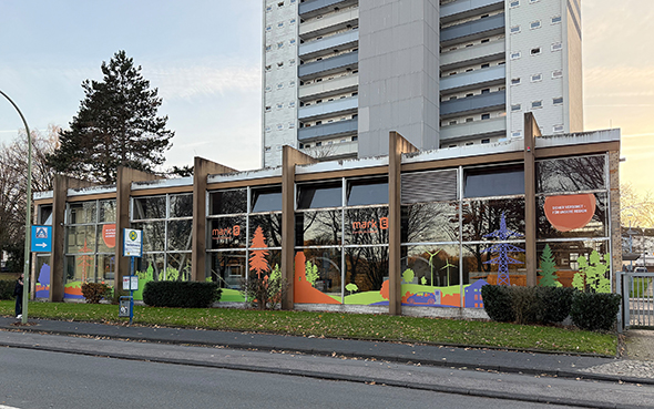 Ein Foto des Mark-E Heizkraftwerkes in Hagen-Emst.